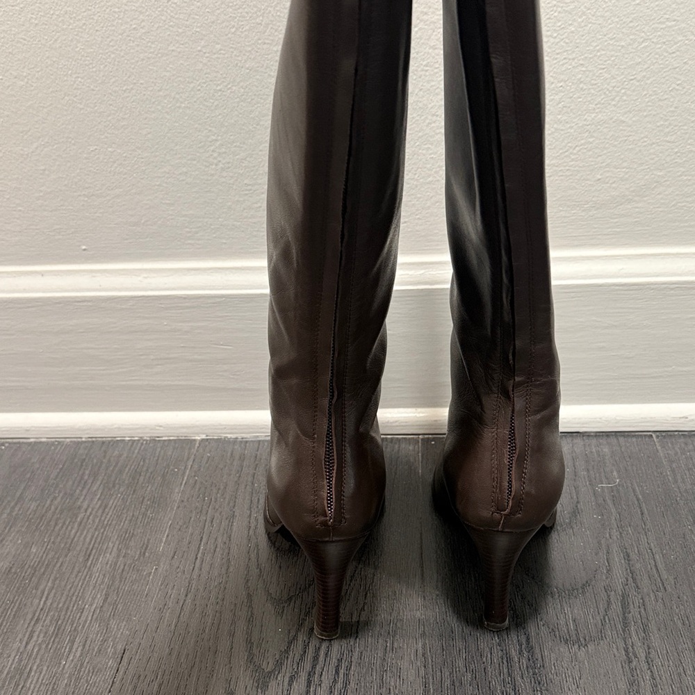 Chic Over The Knee Brown Boots View 3